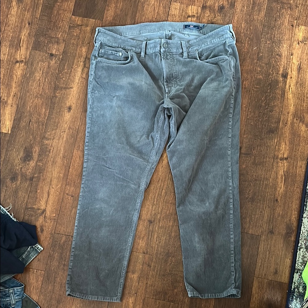 Vineyard Vines Gray Corduroy Pants